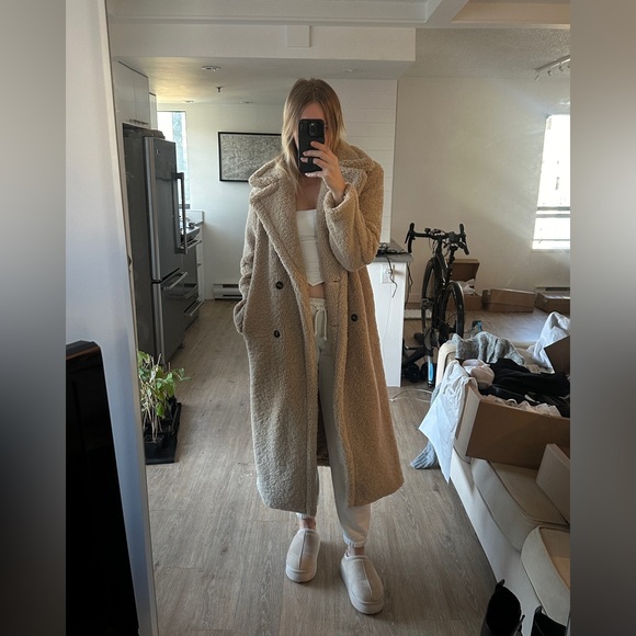 Zara Teddy Tan Trench Overcoat Jacket XS - Picture 1 of 2